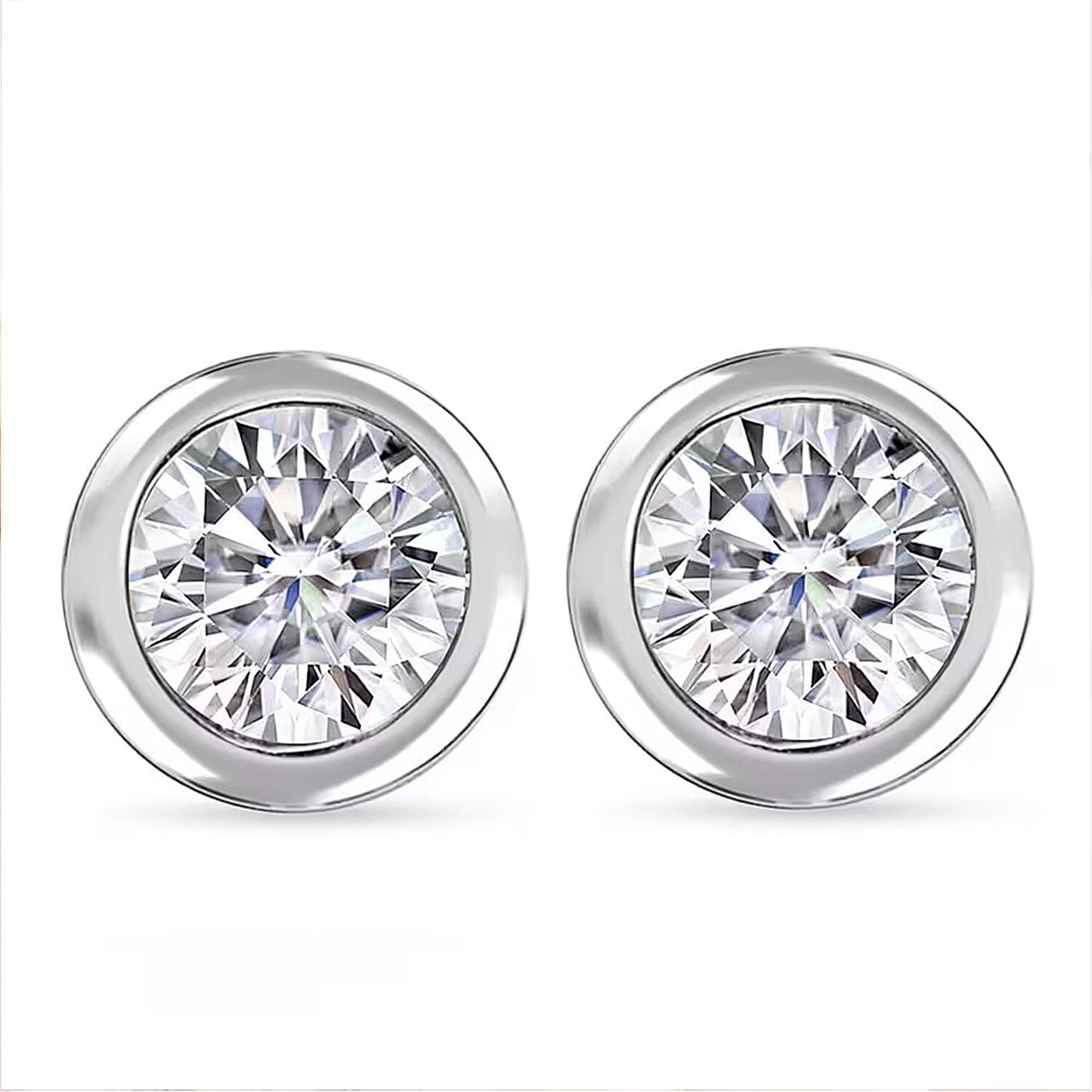 Vibrant Gemstone Stud Earrings — Elegant Sparkle & Timeless Beauty