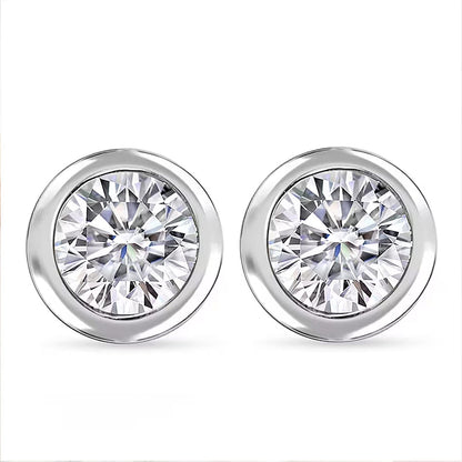 Vibrant Gemstone Stud Earrings — Elegant Sparkle & Timeless Beauty