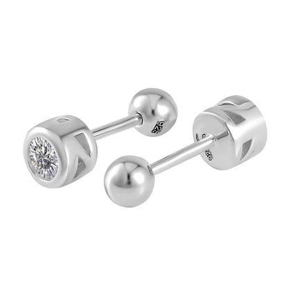 Vibrant Gemstone Stud Earrings — Elegant Sparkle & Timeless Beauty