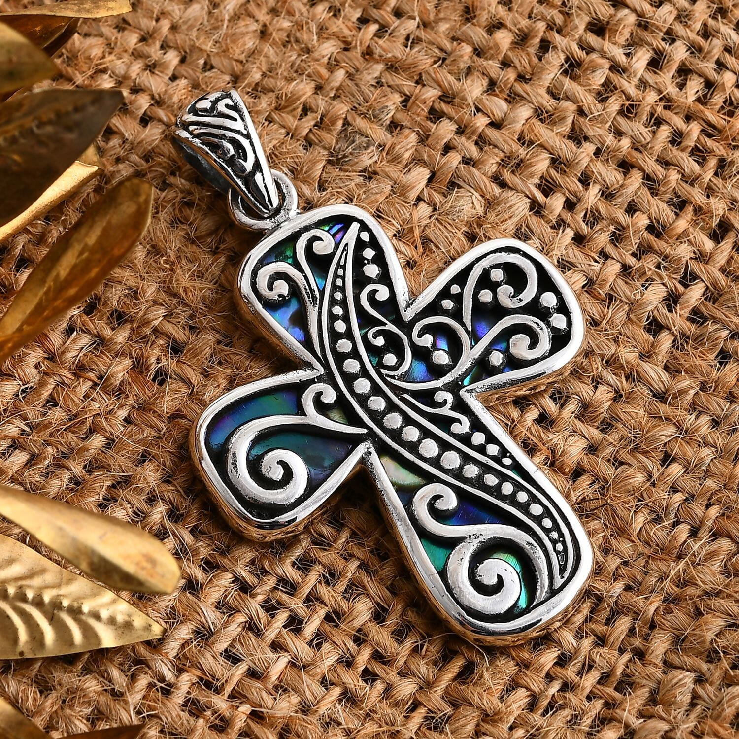 Bali Legacy Abalone Shell Cross Pendant – A Symbol of Protection and Transformation