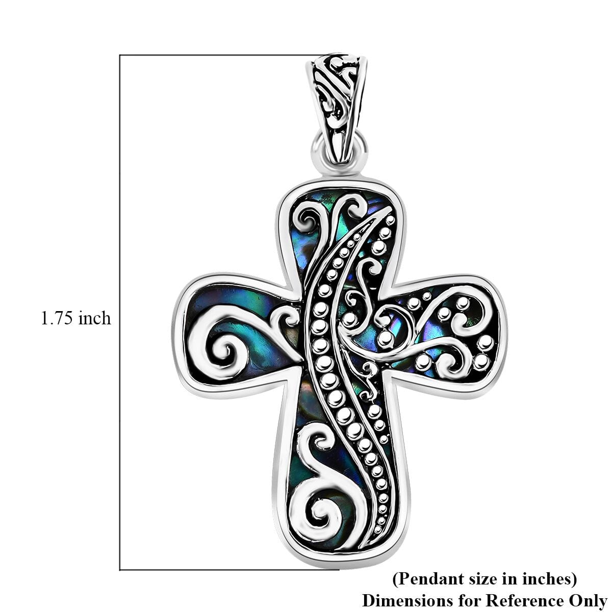 Bali Legacy Abalone Shell Cross Pendant – A Symbol of Protection and Transformation