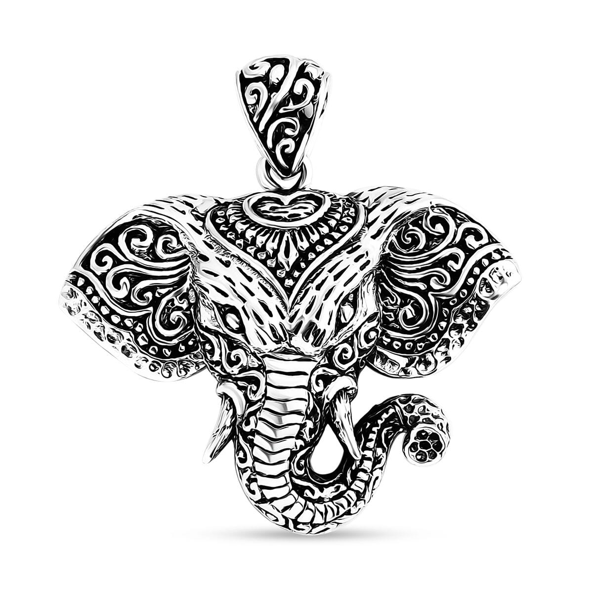 Bali Legacy Sterling Silver Owl & Elephant Pendant – A Symbol of Wisdom and Strength