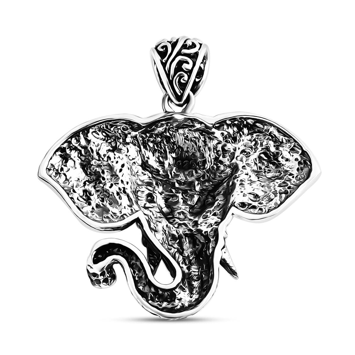 Bali Legacy Sterling Silver Owl & Elephant Pendant – A Symbol of Wisdom and Strength