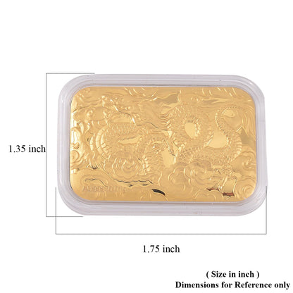 Collectible 24K Gold Dragon Emboss Sheet - Symbol of Luck & Protection