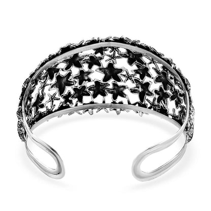 Bali Legacy Sterling Silver Starfish and Seahorse Cuff Bracelets