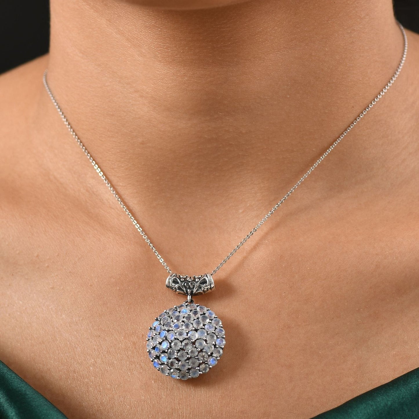 Moonstone Cluster Pendant – For Your Journey of Growth