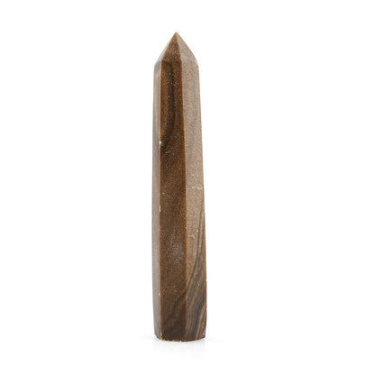 Brown Calcite Prism Tower – A Piece for Energy and Elegance