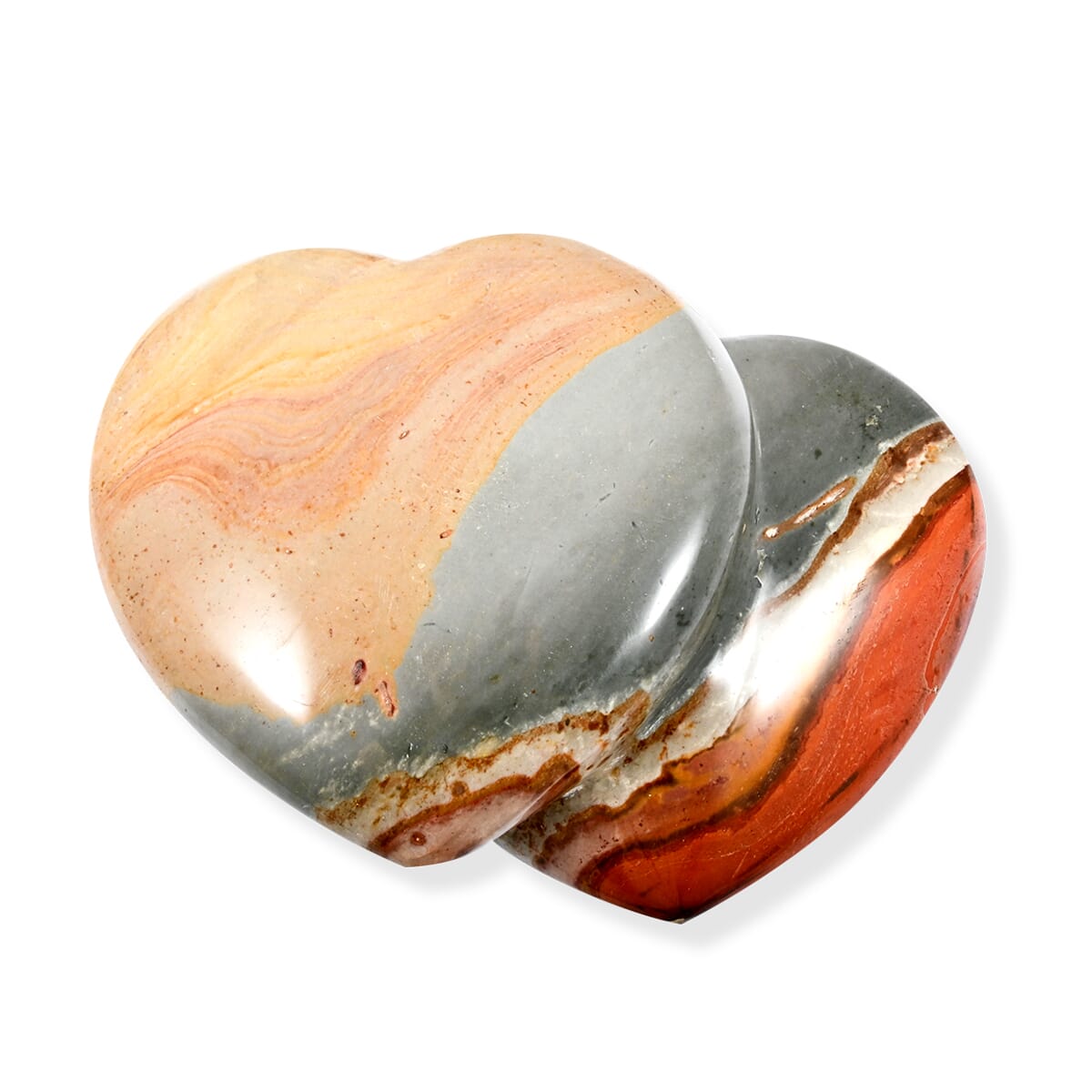 Multi Jasper Double Heart – Add Love and Balance to Your Space