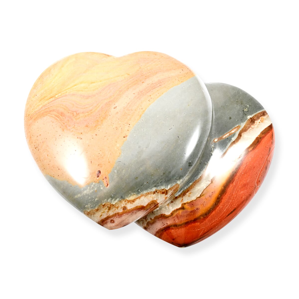 Multi Jasper Double Heart – Add Love and Balance to Your Space