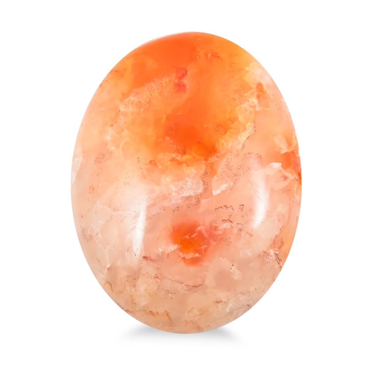 Orange Moonstone Crystal Palm Stone – Enhance Calm and Clarity