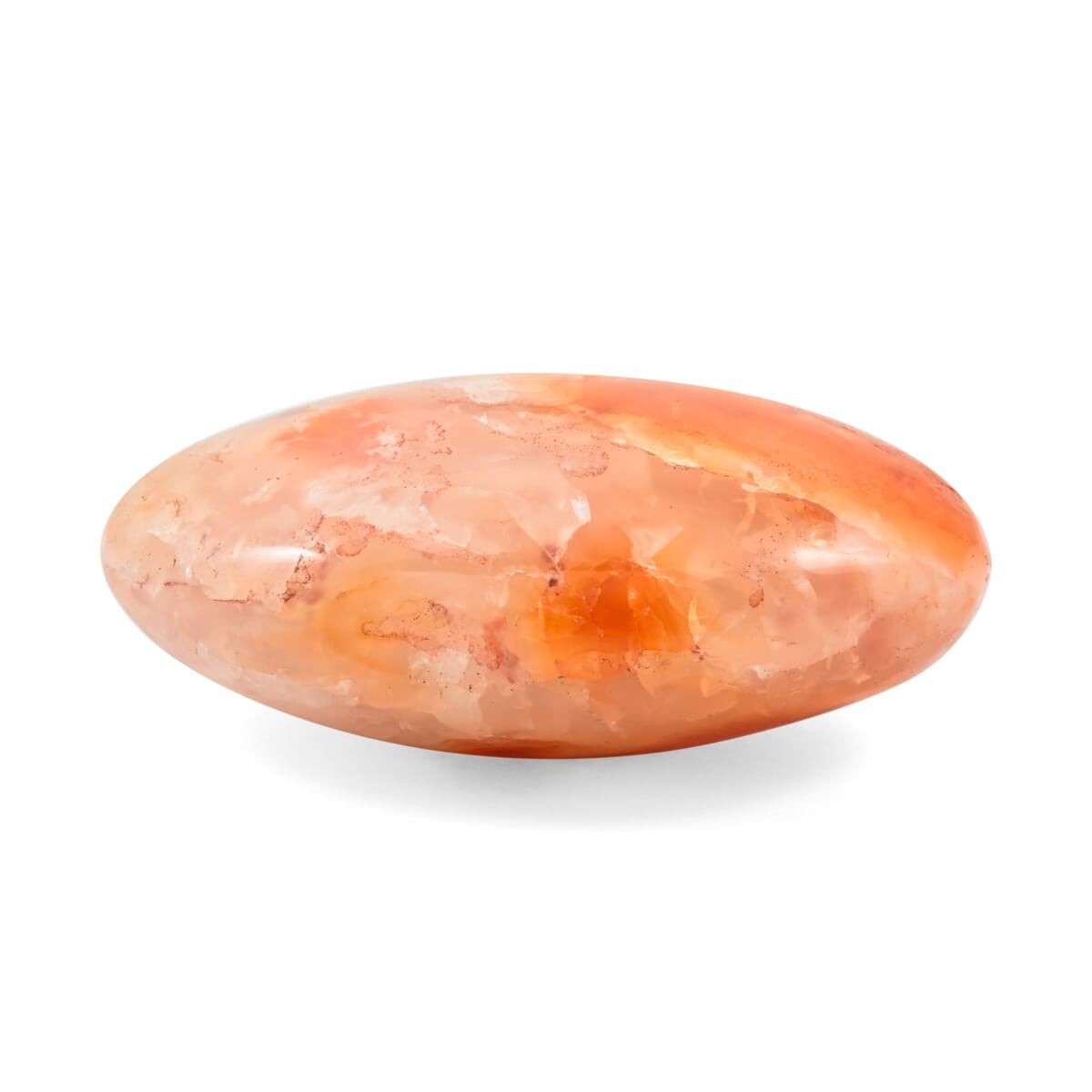 Orange Moonstone Crystal Palm Stone – Enhance Calm and Clarity