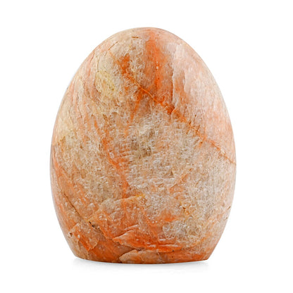 Natural Orange Moonstone Figurine - A Captivating Gemstone Display