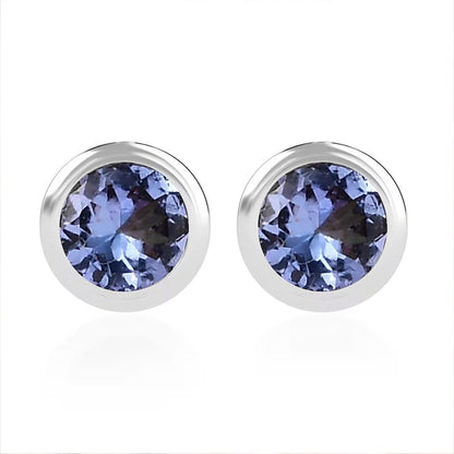 Vibrant Gemstone Stud Earrings — Elegant Sparkle & Timeless Beauty