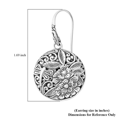 Bali Legacy Sterling Silver Floral Earrings – A Timeless Expression of Craftsmanship and Beauty