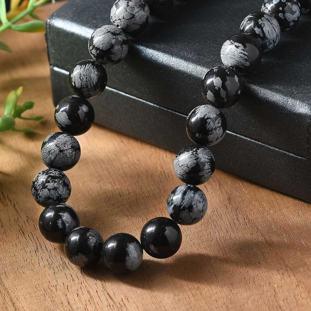 Snowflake Obsidian Protection Necklace – A Shield Against Toxic Energy