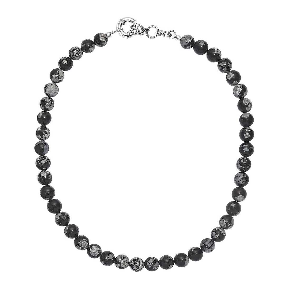 Snowflake Obsidian Protection Necklace – A Shield Against Toxic Energy