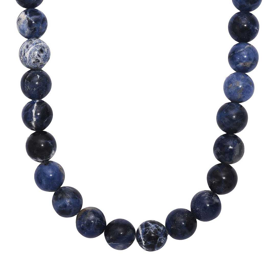 Throat Chakra Beaded Necklace · Sodalite for Self-Expression