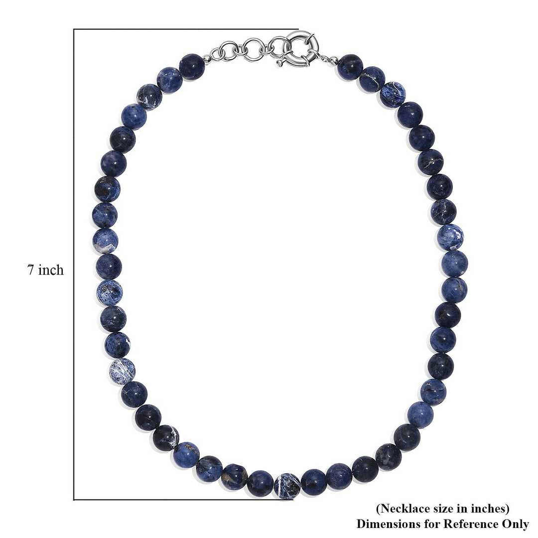 Throat Chakra Beaded Necklace · Sodalite for Self-Expression
