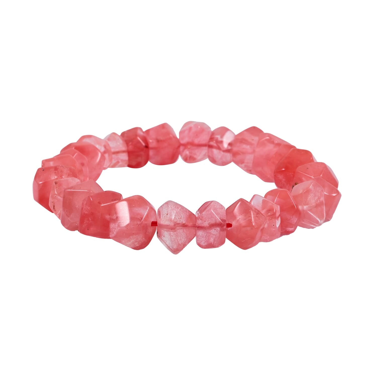 Cherry Quartz Stretch Bracelet – For Releasing Emotional Pain