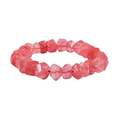 Cherry Quartz Stretch Bracelet – For Releasing Emotional Pain