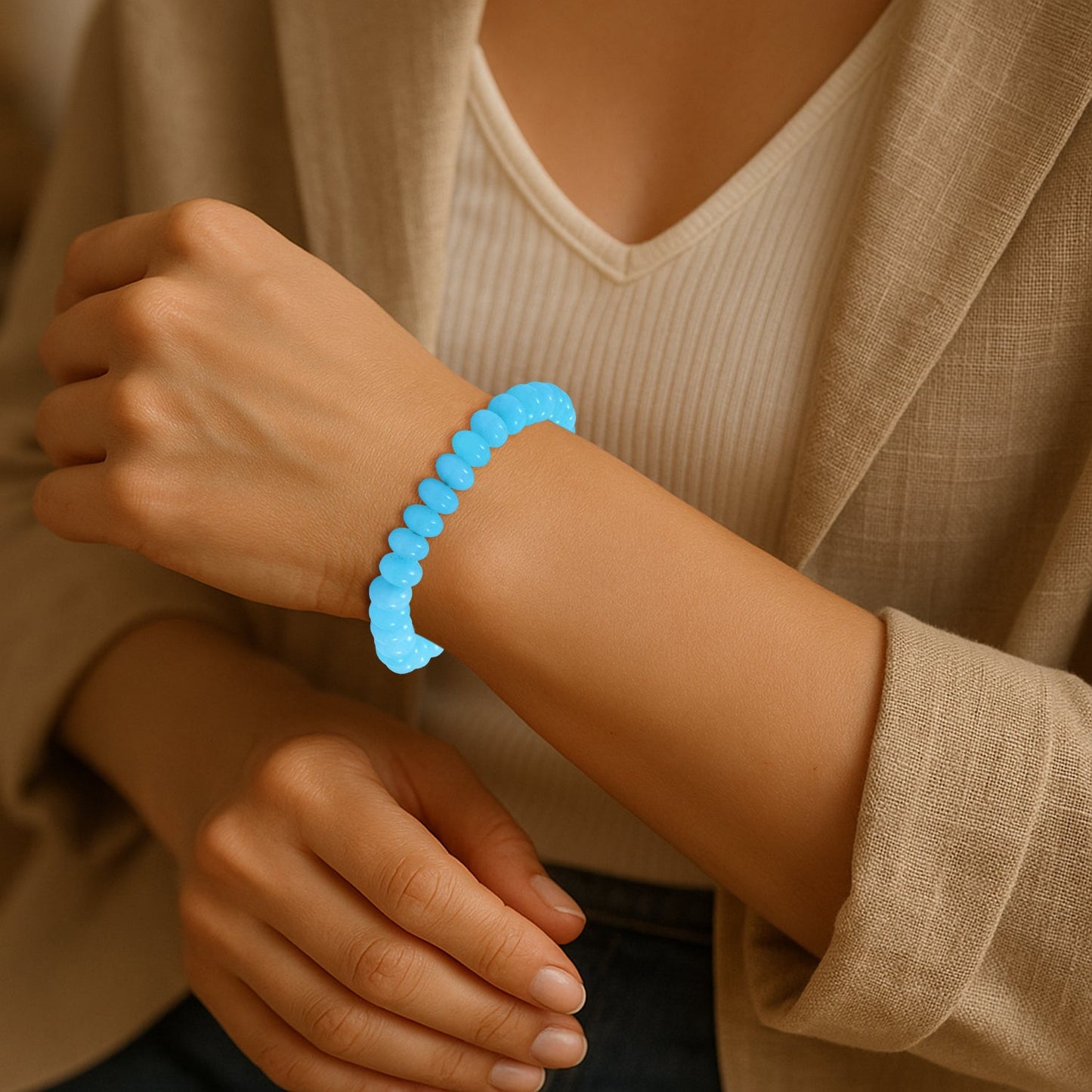 Amazonite Stretch Bracelet – For Creativity, Clarity & Confidence
