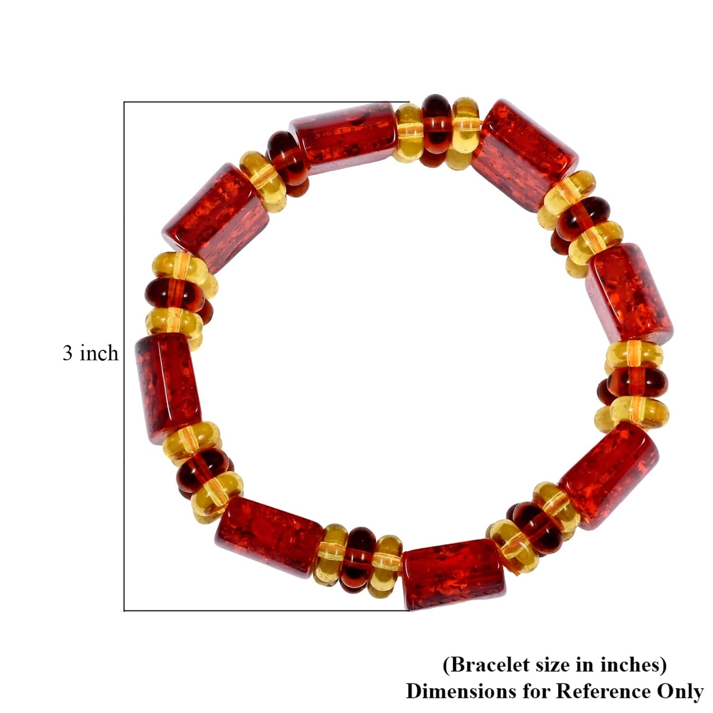 Large Amber Tanker Bracelet – For Rebirth & New Beginnings