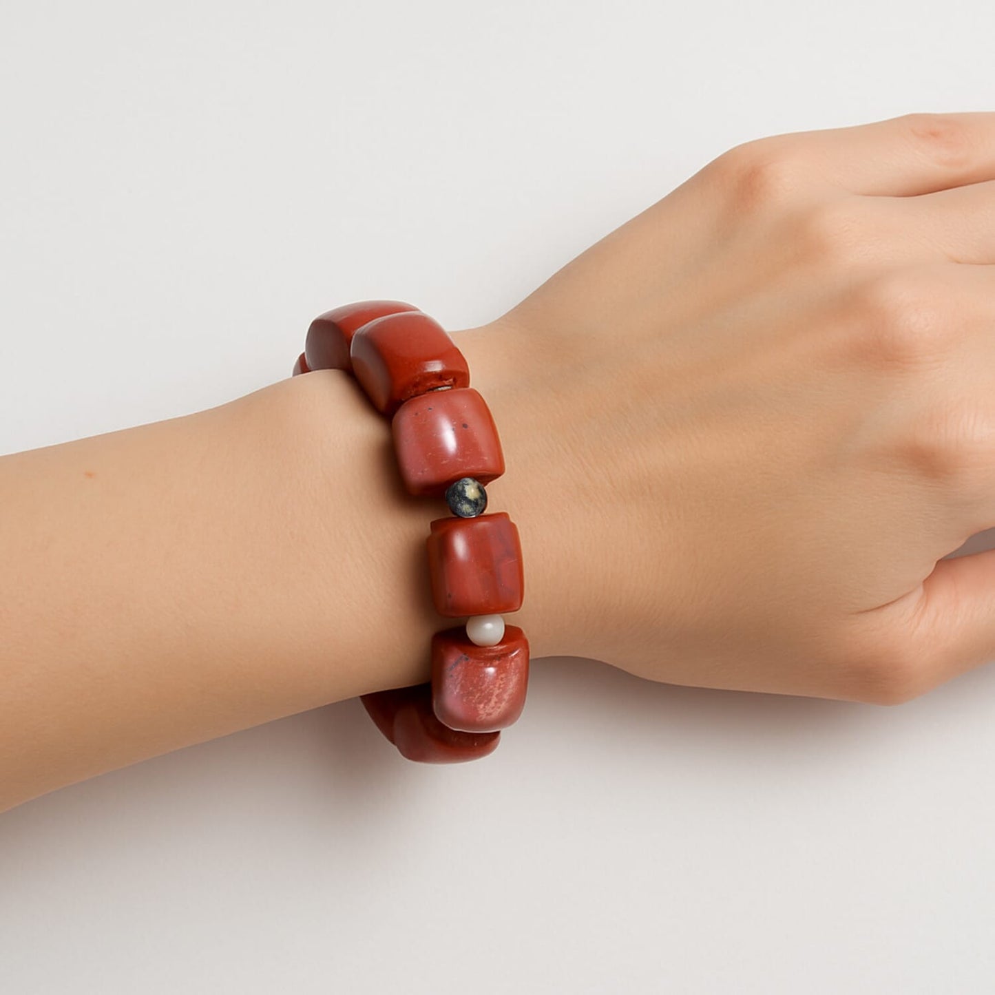 Red Jasper & Multi Gemstone Bracelet – For Overthinking & Self-Doubt
