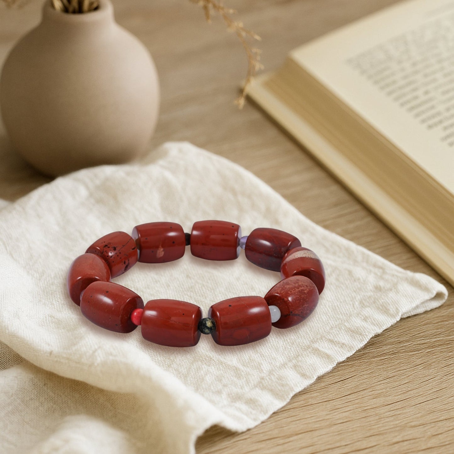 Red Jasper & Multi Gemstone Bracelet – For Overthinking & Self-Doubt