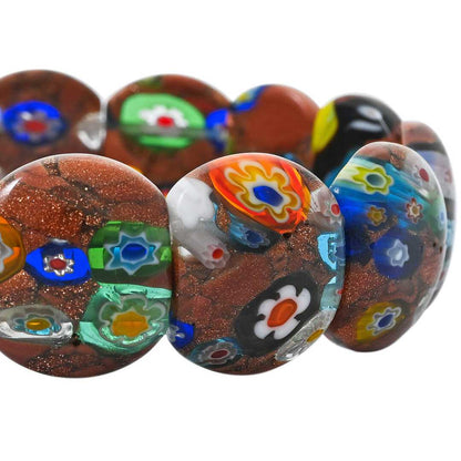 Brown Goldstone Mosaic Bracelet – Made for Creative Souls