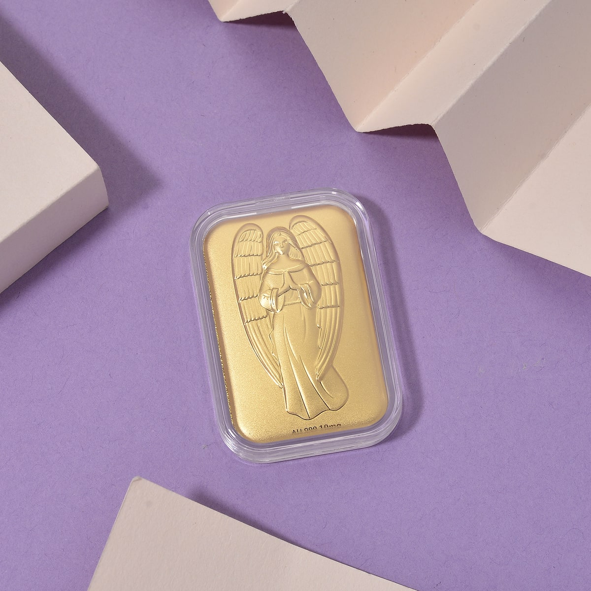 24K Angel Gold Emboss Sheet – Divine Protection for Your Journey