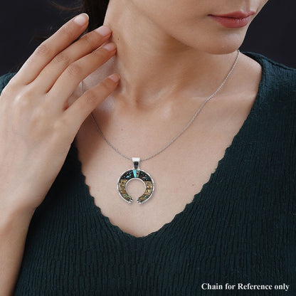 Santa Fe Style Pueblo Pendant – A Bold Southwestern Statement in Sterling Silver