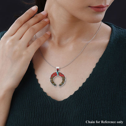 Santa Fe Style Pueblo Pendant – A Bold Southwestern Statement in Sterling Silver