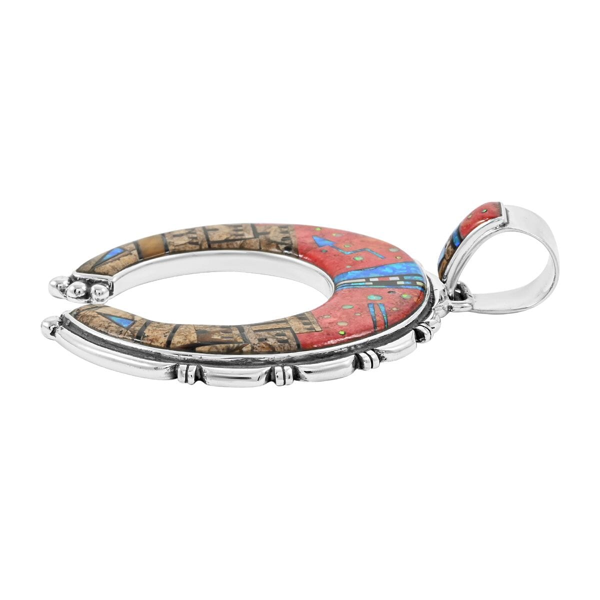Santa Fe Style Pueblo Pendant – A Bold Southwestern Statement in Sterling Silver