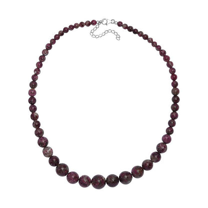 Pink Tourmaline Beaded Necklace