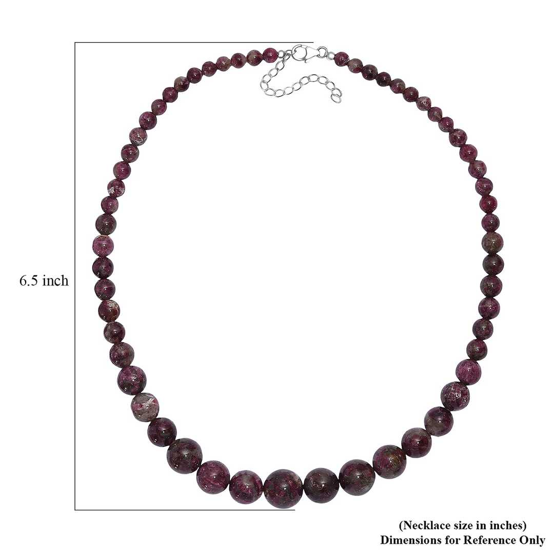 Pink Tourmaline Beaded Necklace