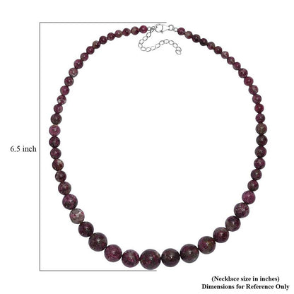 Pink Tourmaline Beaded Necklace