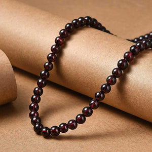 Mozambique Garnet Beaded Necklace
