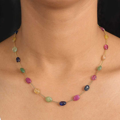 Multi Sapphire Necklace