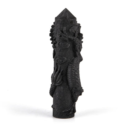 Natural Shungite Dragon Statue – A Keeper of Good Fortune