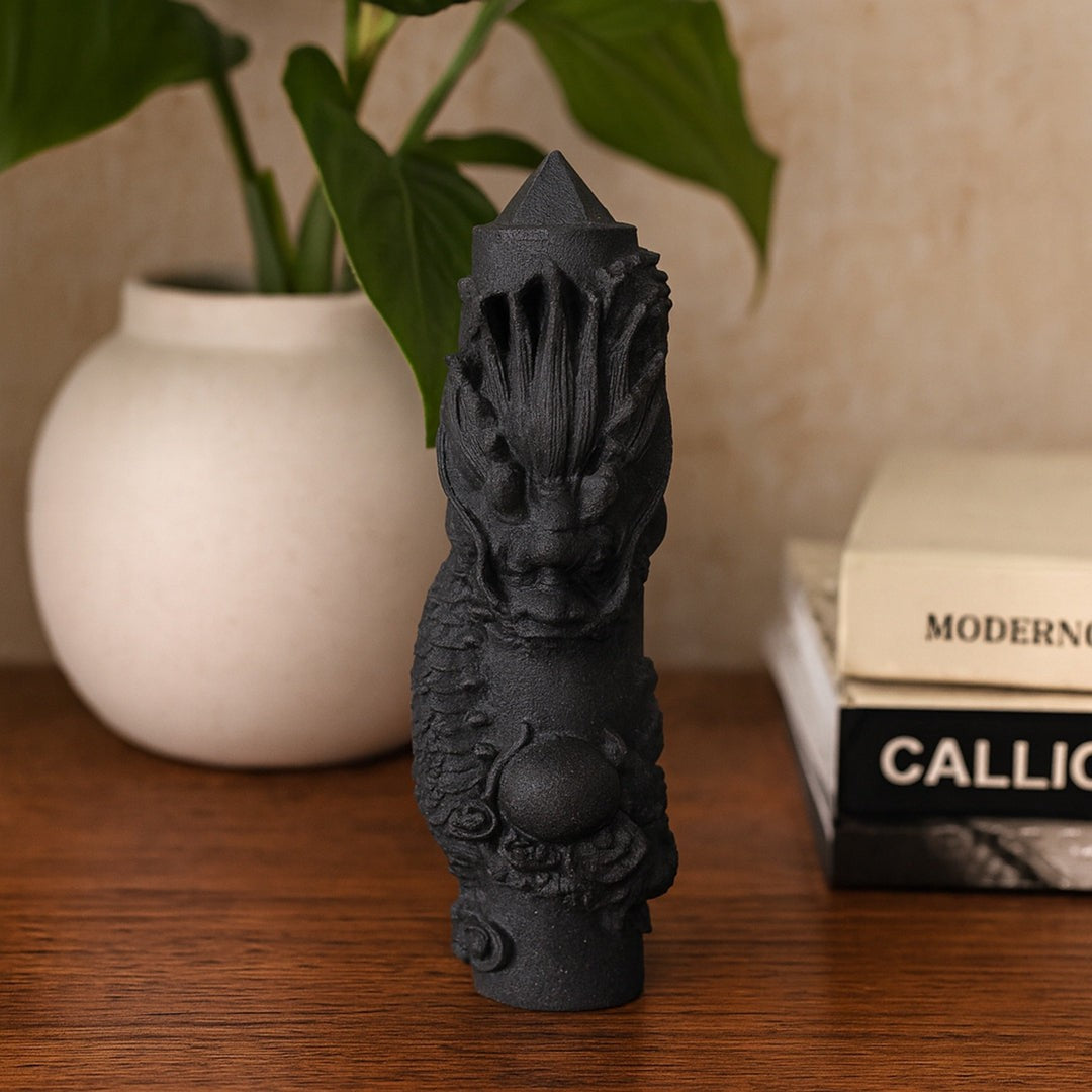 Natural Shungite Dragon Statue – A Keeper of Good Fortune