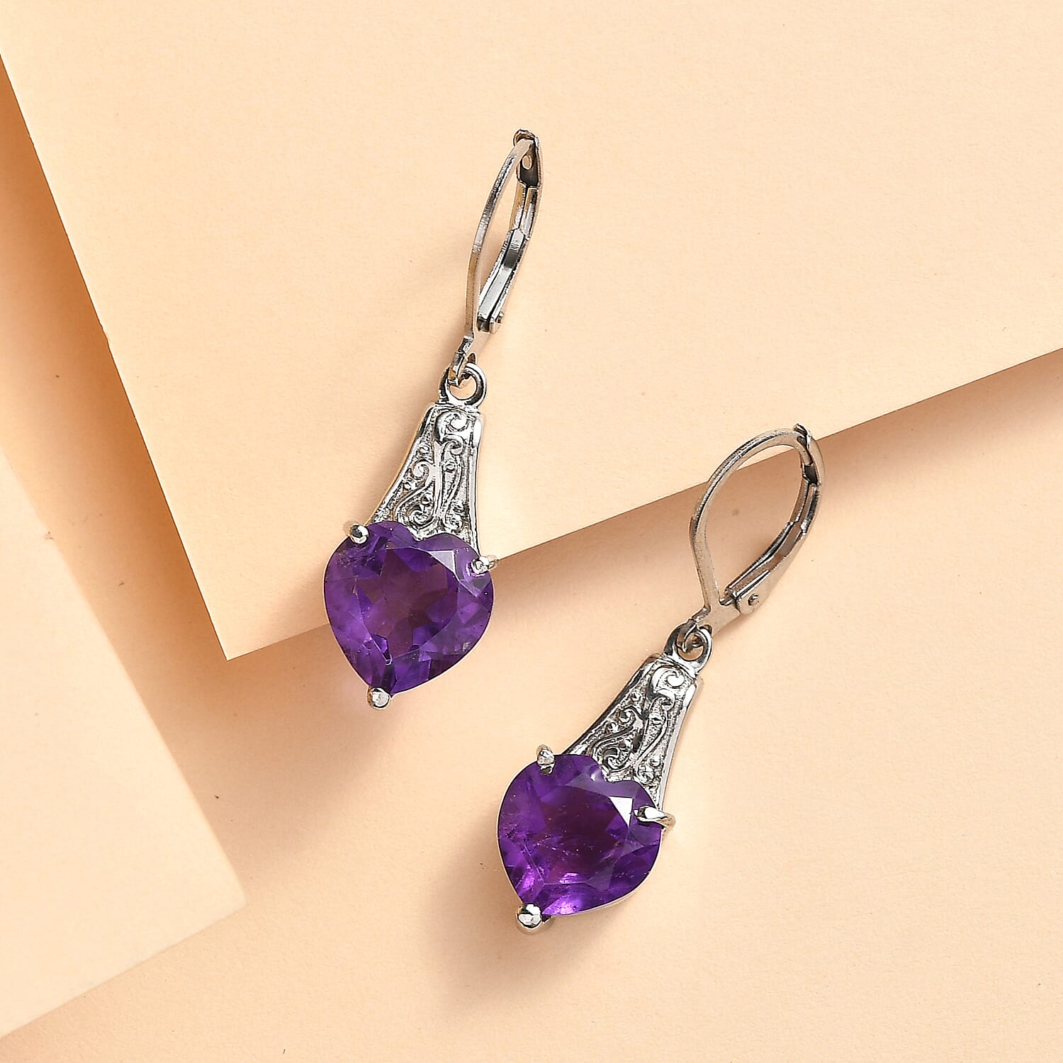 EverTrue African Amethyst Earrings — Spiritual Clarity & Elegant Charm