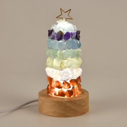 Christmas Chakra Crystal Lamp - Light Up Your Holiday