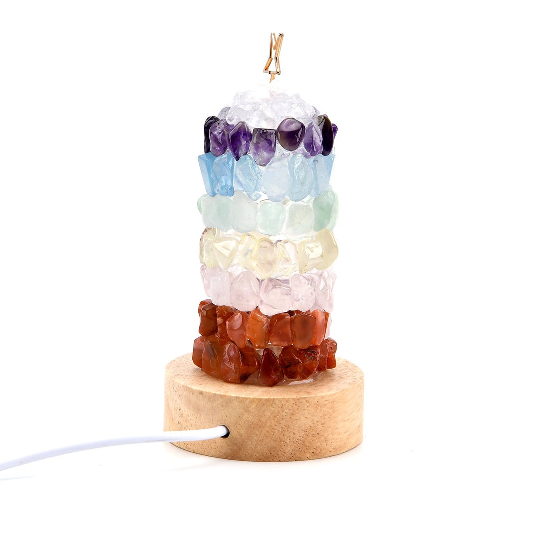 Christmas Chakra Crystal Lamp - Light Up Your Holiday