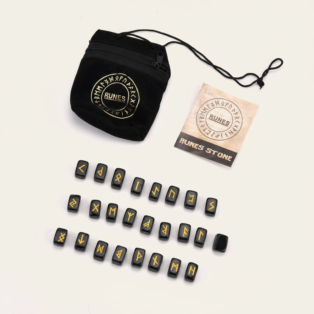 Black Obsidian Rune Set - Timeless Guidance, Anytime You Need It