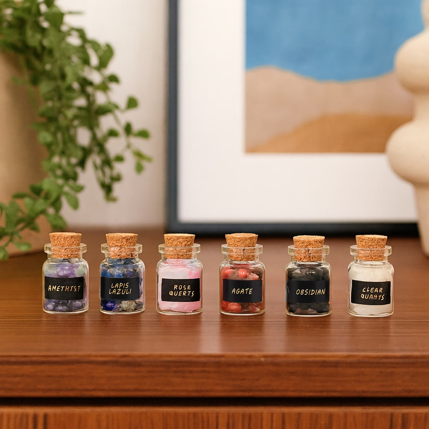 First Altar Crystal Set — 14 Mini Treasures for Easy Rituals