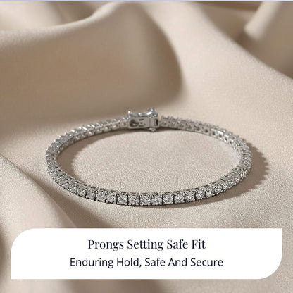 Moissanite Tennis Bracelet — Dazzling Sparkle & Timeless Luxury
