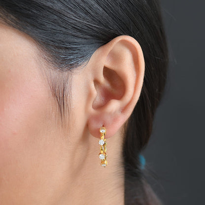 Moissanite Hoop Earrings – Timeless Sparkle & Effortless Elegance