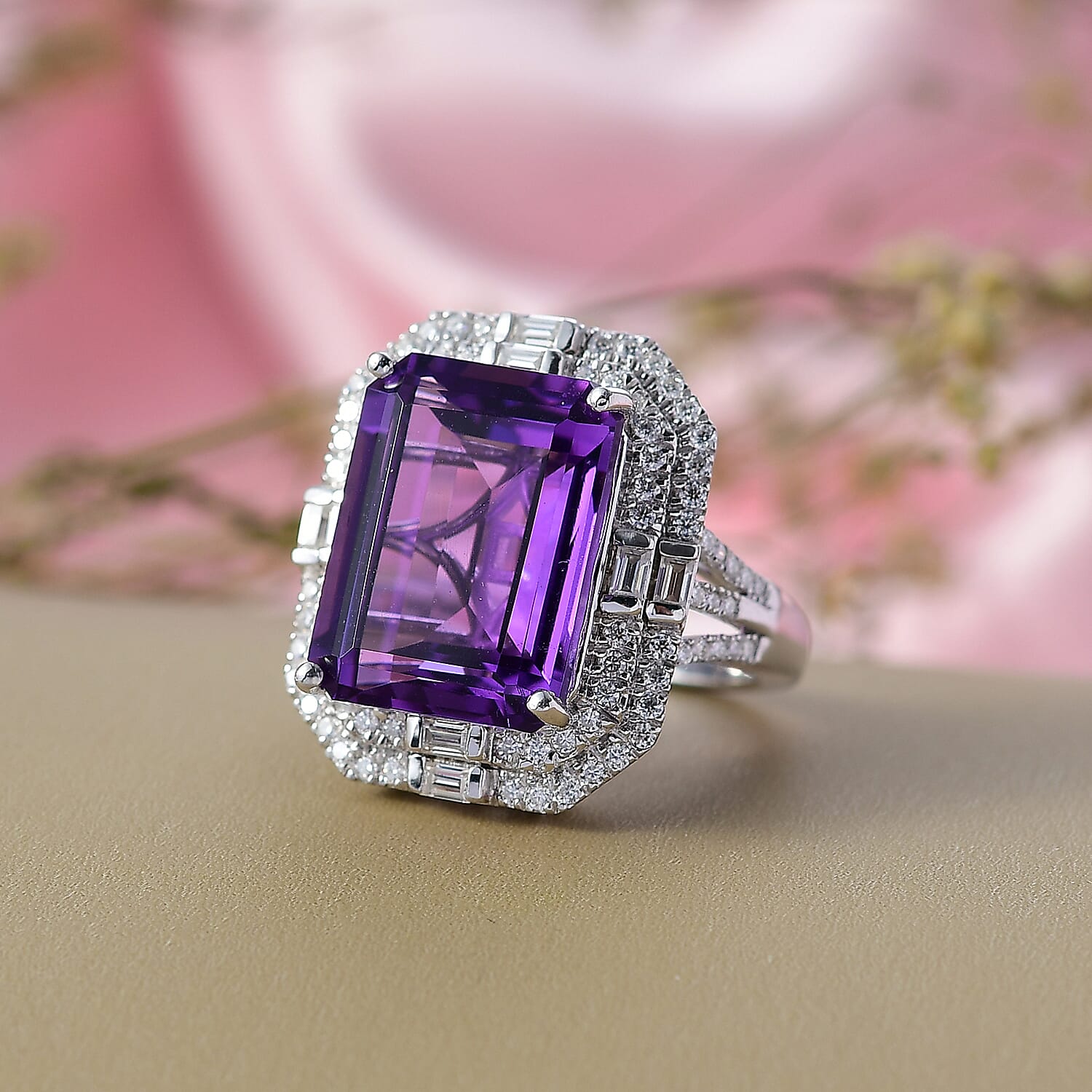 Crowned Oracle Lusaka Amethyst Ring — Authority, Vision & Bold Elegance