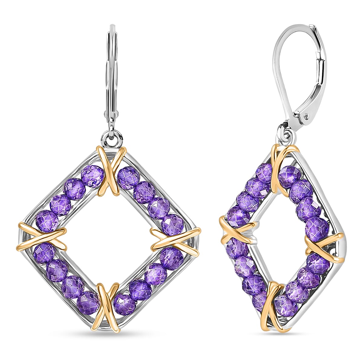 EverTrue Gemstone Beaded Dangle Earrings