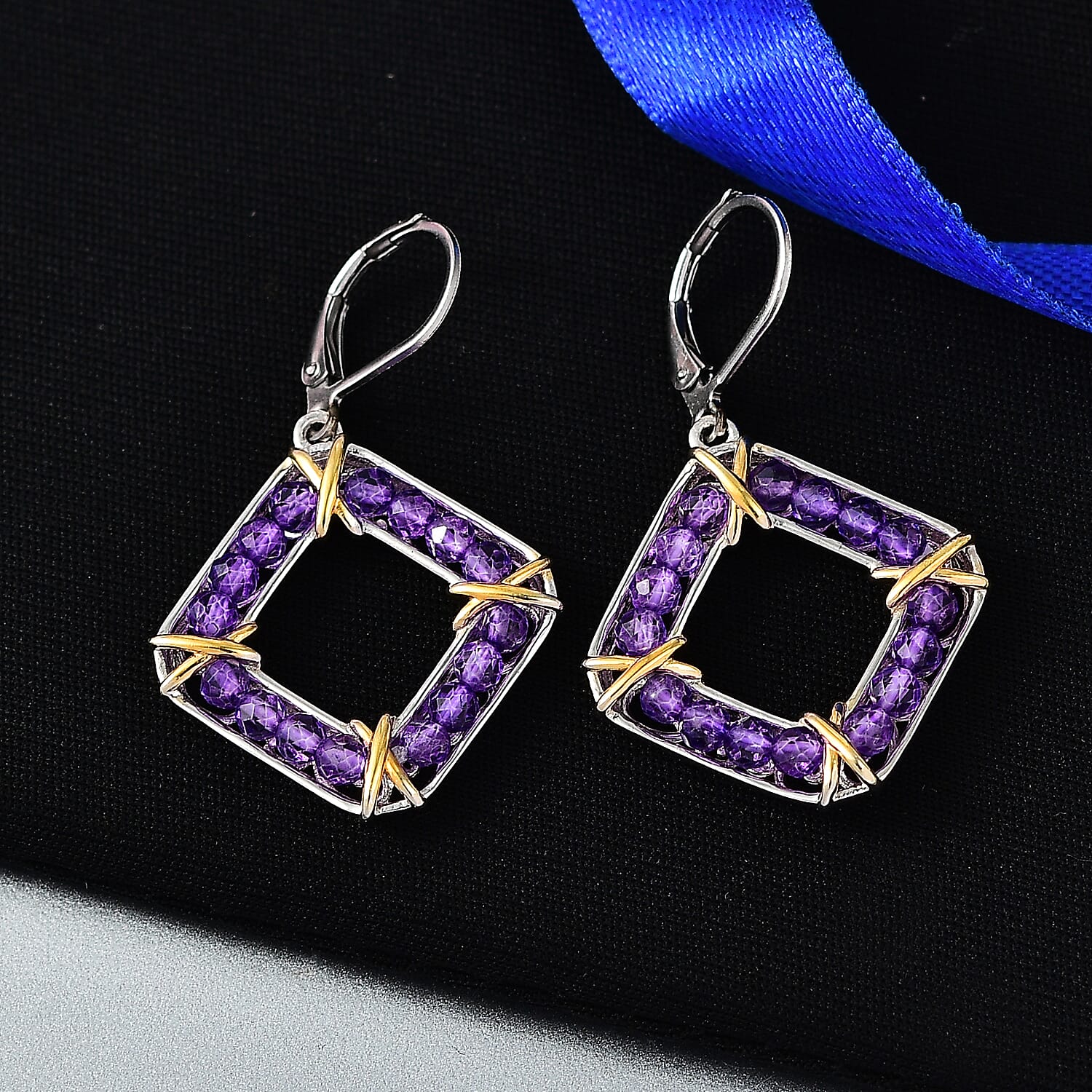 EverTrue Gemstone Beaded Dangle Earrings